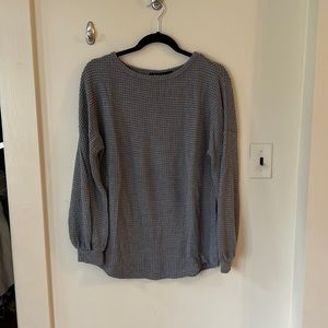 Oversized waffle sweater small